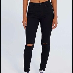 BDG Urban Outfitters Twig Ripped Black High Rise Skinny Jeans